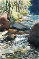 Rocky River, After the Melt by Nancy Duvergne Smith